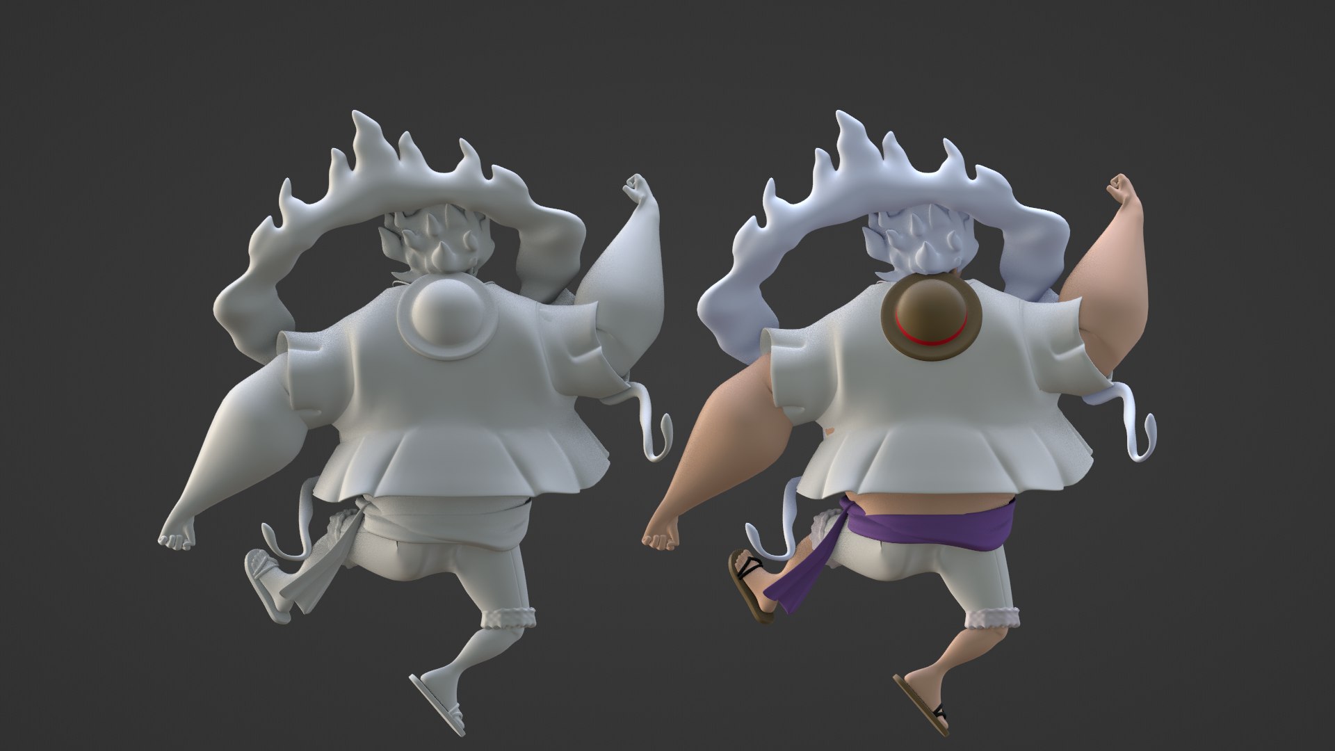 Luffy Gear 5 Muscle - One Piece 3D Model - TurboSquid 2272995