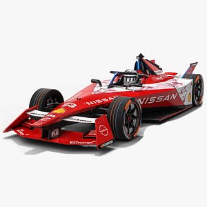 3D Nissan Formula E Team 2024 Gen3 Race Car model
