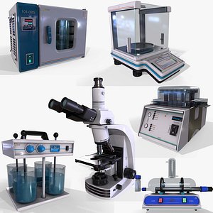 laboratory equipment pack 2 3D model