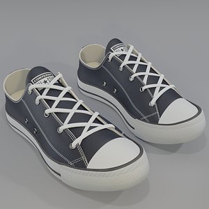 3D model Conver All Stars Low  Navy Blue