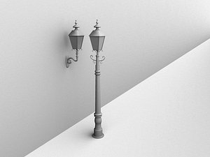 3d model street light