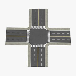 4 Lane Street Intersection