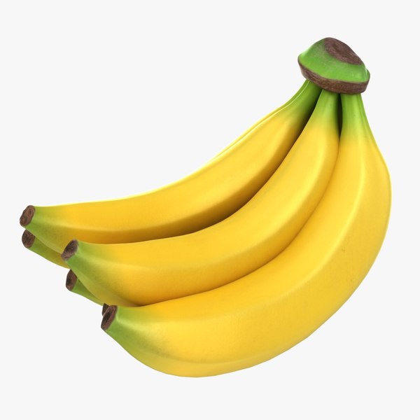 realistic banana bunch model