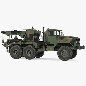 M939 Military Wrecker Green Rigged