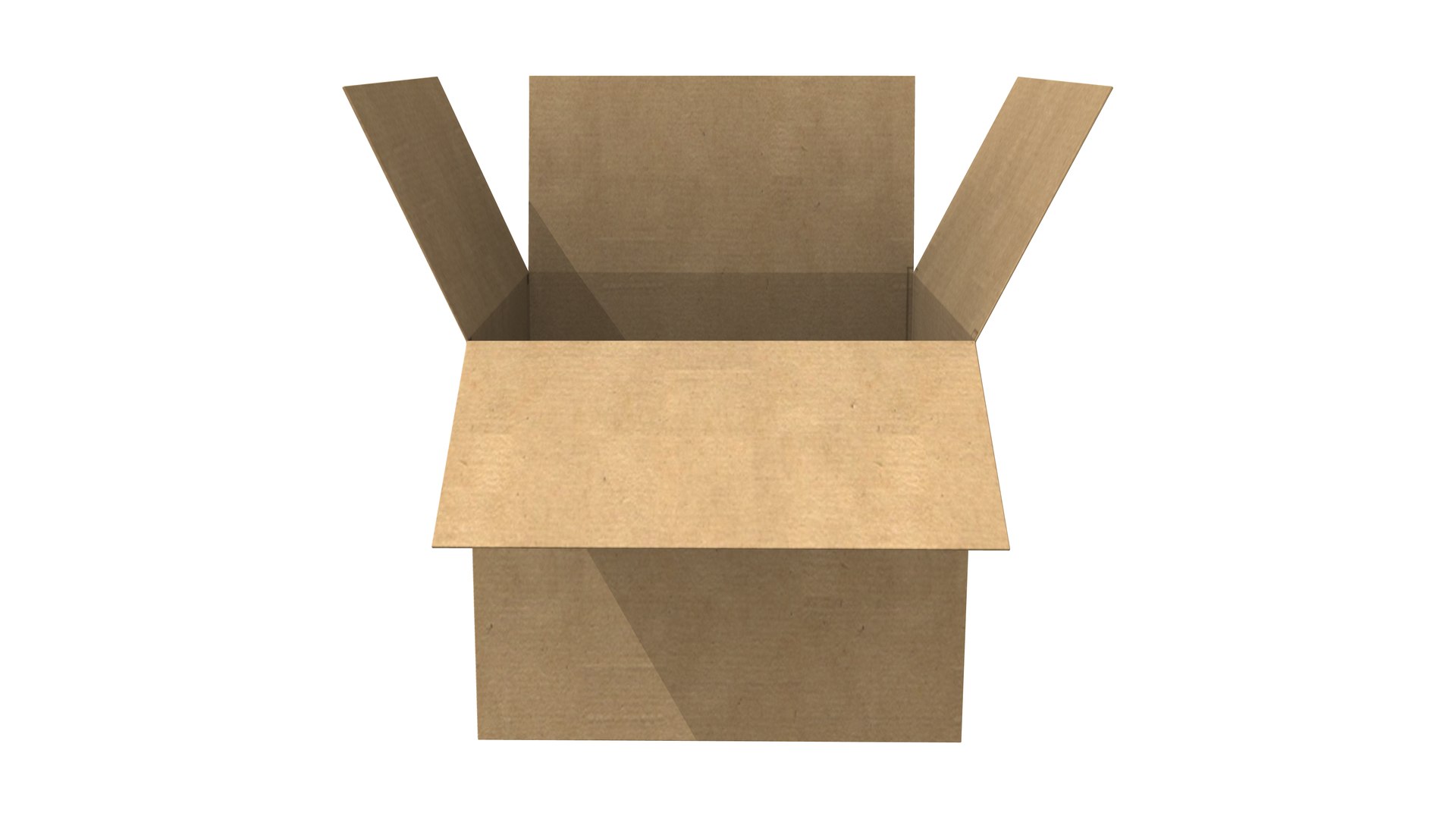 Open Cardboard Box 3D Model - TurboSquid 1934776