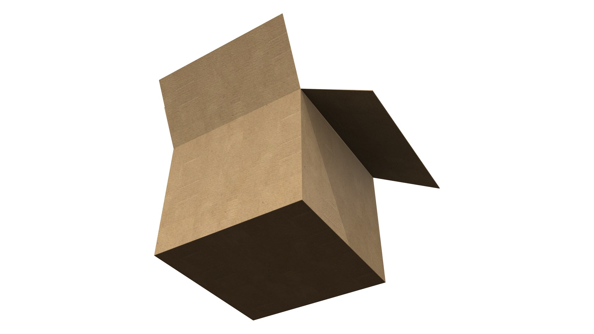 Open Cardboard Box 3D Model - TurboSquid 1934776