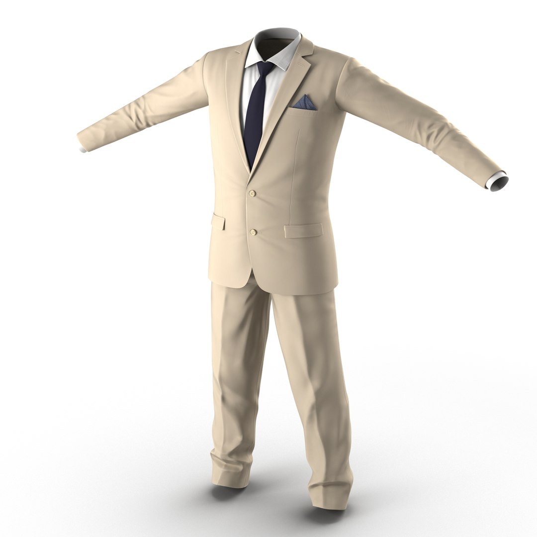 Men Suit 10 3D model preview