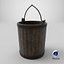 Medieval Wooden Bucket PBR model