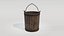 Medieval Wooden Bucket PBR model