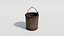 Medieval Wooden Bucket PBR model