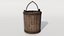 Medieval Wooden Bucket PBR model