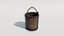 Medieval Wooden Bucket PBR model