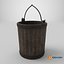 Medieval Wooden Bucket PBR model