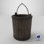Medieval Wooden Bucket PBR model