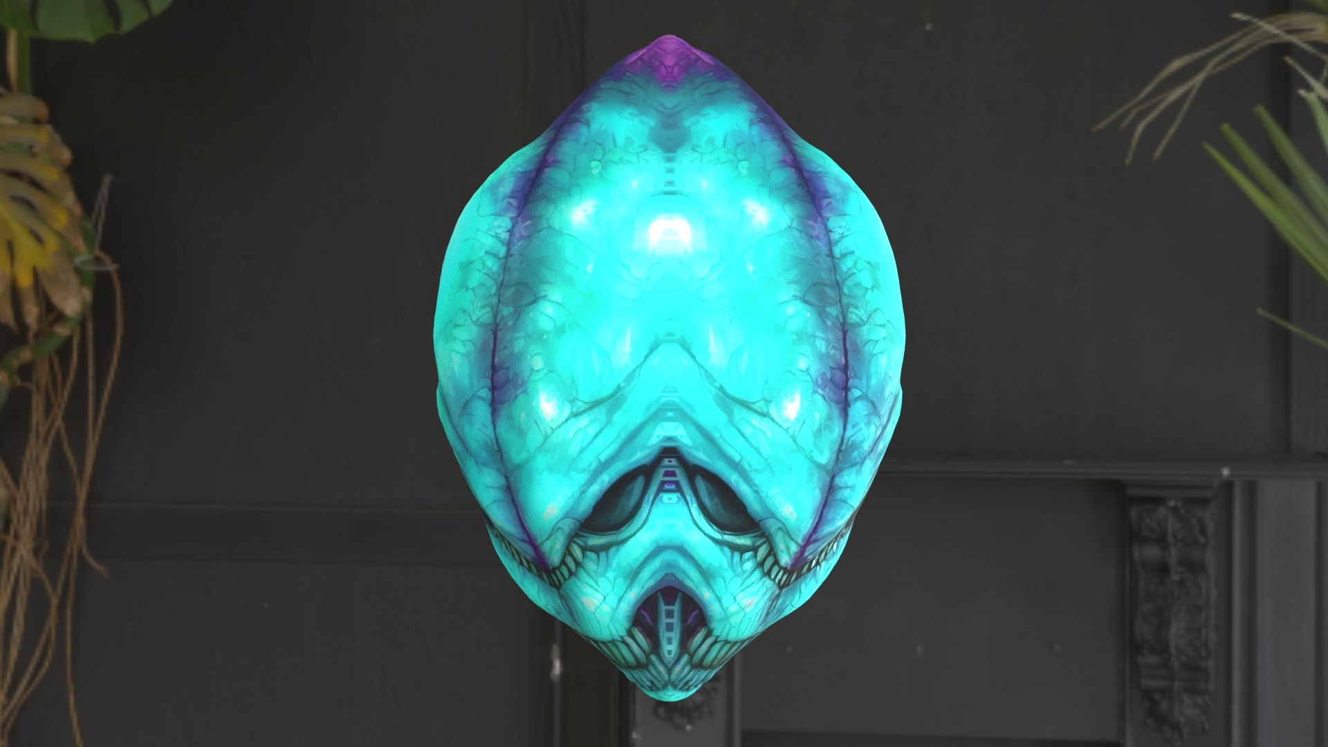 modelo 3d Blue Alien Egg 2 - TurboSquid 1986591