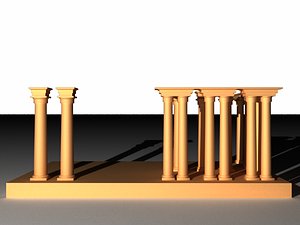 greek tempel 3D model