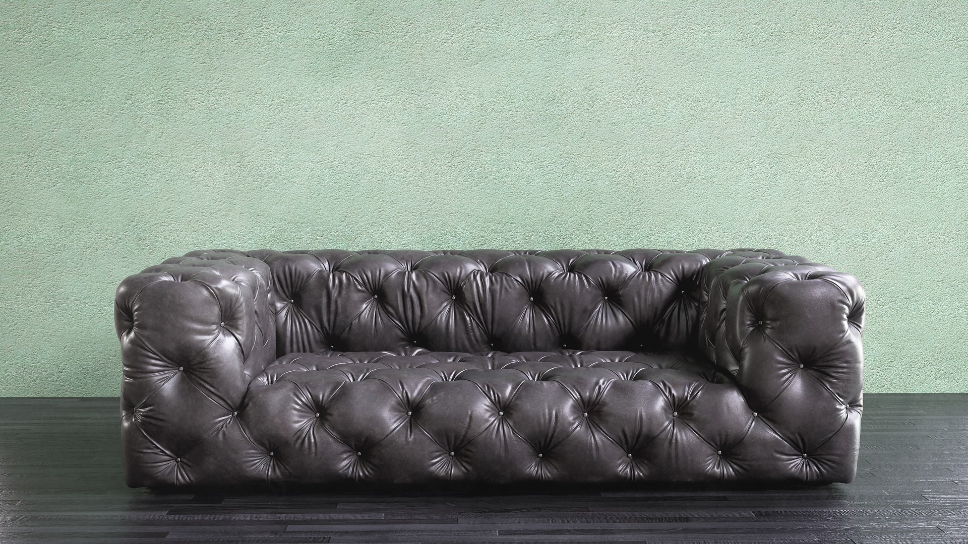 Soho Tufted Leather Sofa Model TurboSquid 1894472