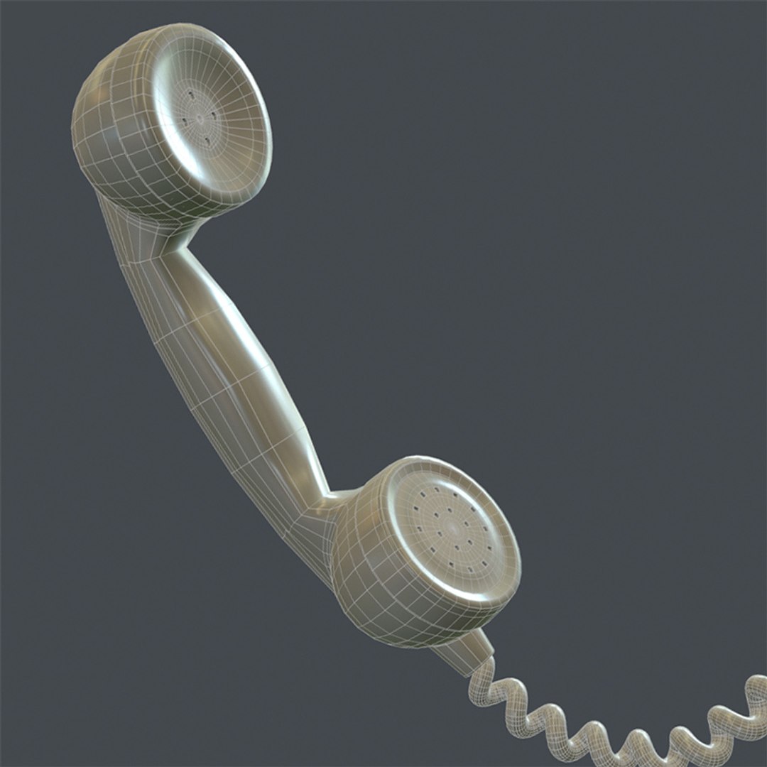 3d Model Phone Cord