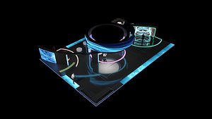 3D exhibition stand  model