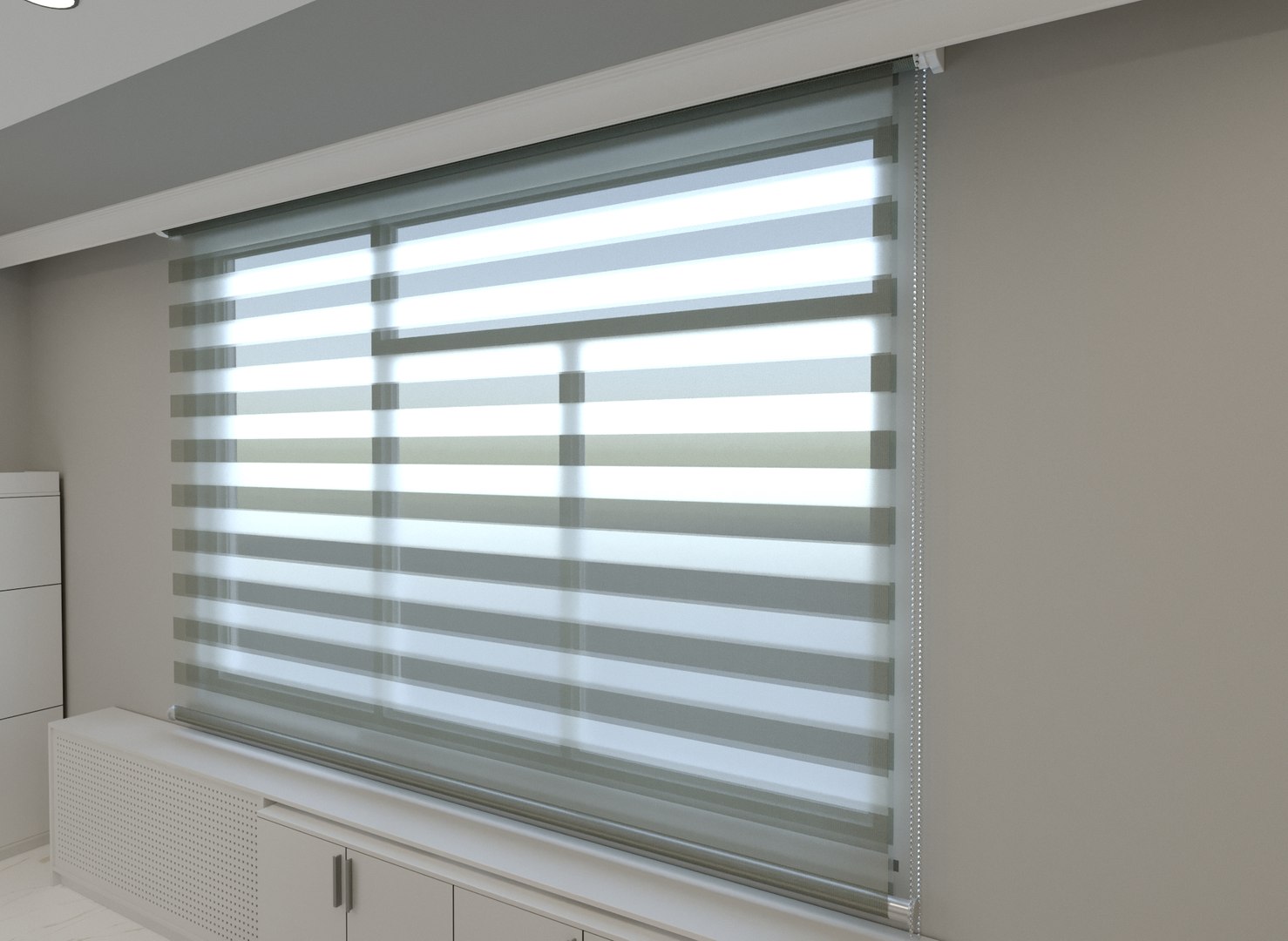 3D Roller Blinds Curtain Model TurboSquid 1705567