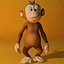 Cartoon Monkey Rigged 3d Model
