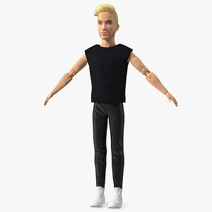 Barbie Ken GTD90 Dressed T-pose Fur