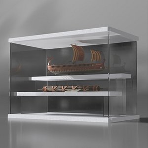 Museum Display Roman Trireme and Fasces