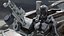 Futuristic Armored Robot with Rifle
