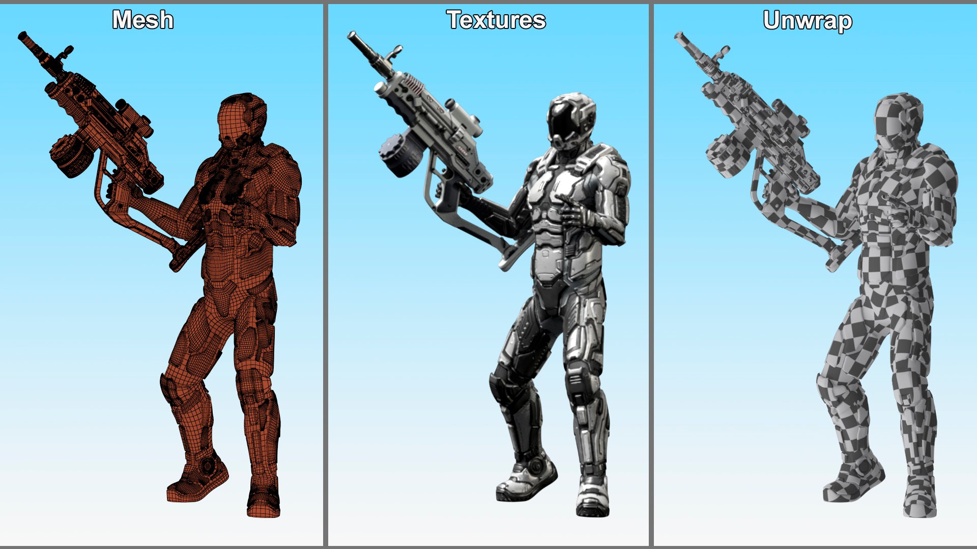 Futuristic Armored Robot with Rifle 3D https://p.turbosquid.com/ts-thumb/74/KDkoGI/EO/futuristicarmoredrobotwithrifle3dmodel020/jpg/1720069188/1920x1080/fit_q87/fee800502e65c81f272de9390c209bdc801a18a0/futuristicarmoredrobotwithrifle3dmodel020.jpg