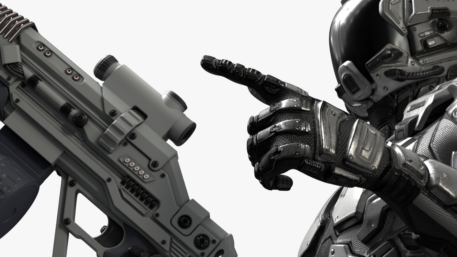Futuristic Armored Robot with Rifle 3D https://p.turbosquid.com/ts-thumb/74/KDkoGI/ly/futuristicarmoredrobotwithrifle3dmodel013/jpg/1720069166/1920x1080/fit_q87/bab04d308e153944c167ec7cb7e811851b7696e5/futuristicarmoredrobotwithrifle3dmodel013.jpg