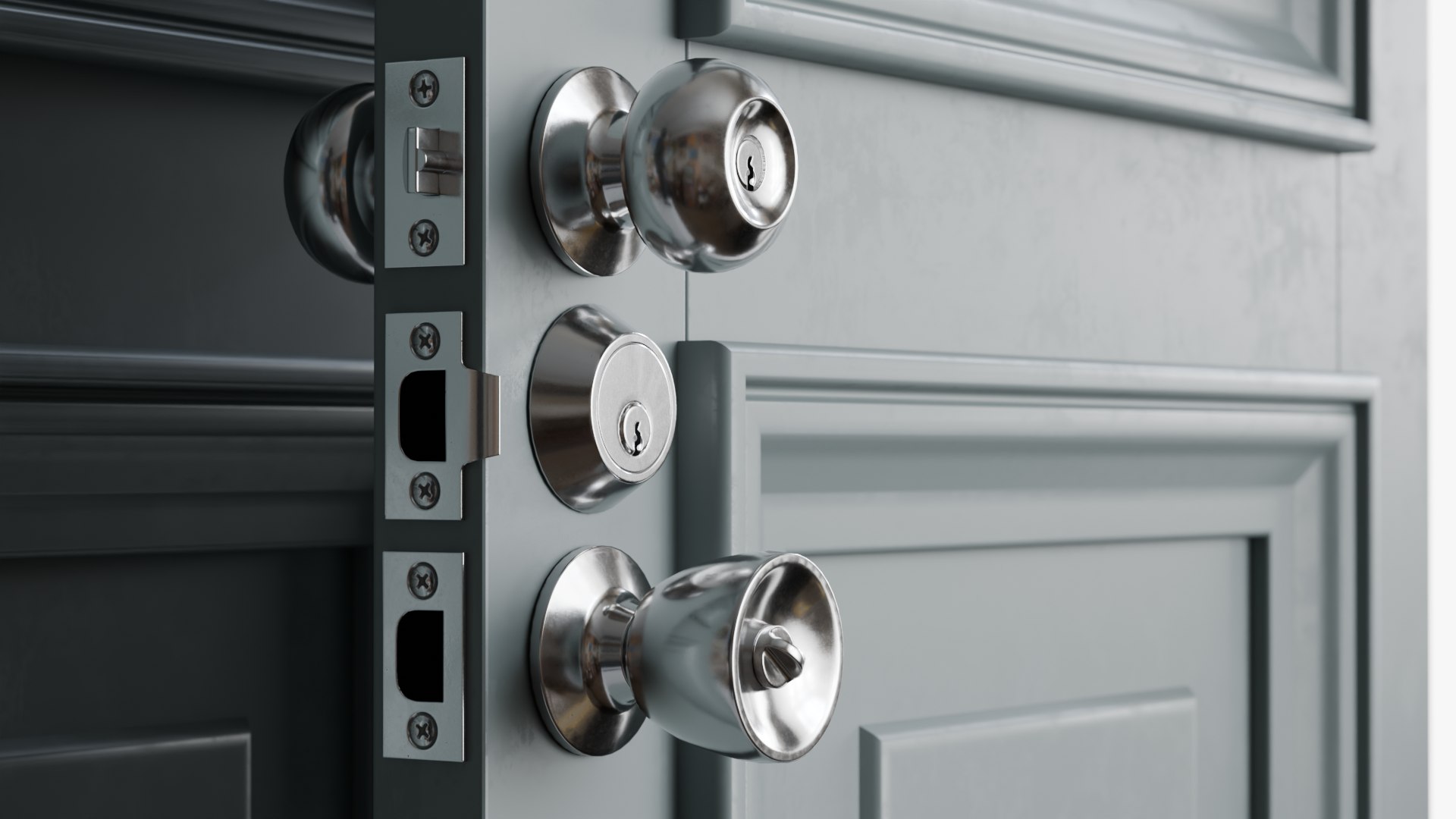 3D Door Knob Set Silver https://p.turbosquid.com/ts-thumb/74/KZ8hJw/IM/0006/png/1740406264/1920x1080/fit_q87/eecef0e869aabfc97adb6e80783ed36b15133533/0006.jpg