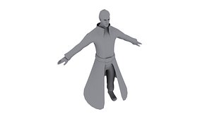 A man in a raincoat