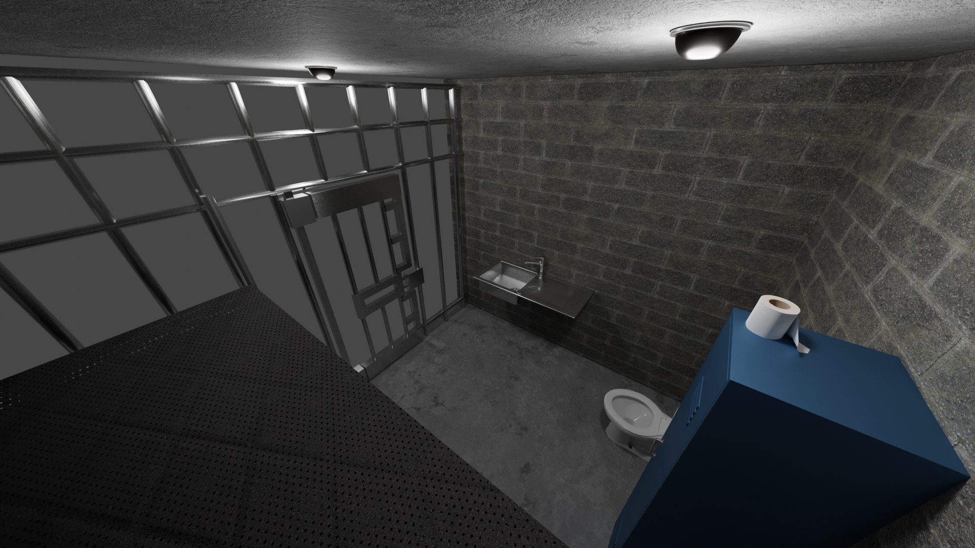 3D Prison Cell Completed Model - TurboSquid 1869809