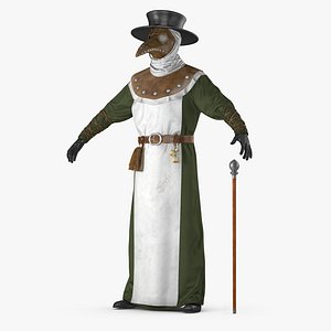 3D plague doctor costume