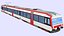 moderno tren de pasajeros lanzadera suizo