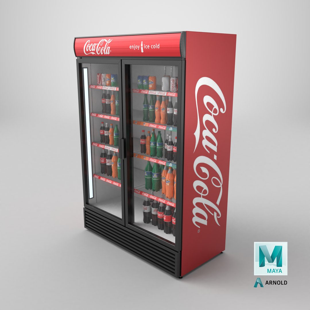 Coca-Cola Commercial Fridge 3D model https://p.turbosquid.com/ts-thumb/74/SGxmkl/dB/stemcell_maya_arnold_render/png/1786948939/1920x1080/fit_q87/fc1f816a16fea5ee55ff8086b0868fc7f7ca3ede/stemcell_maya_arnold_render.jpg
