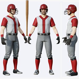 3D Baseball player