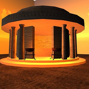 Tholos Temple Low Poly