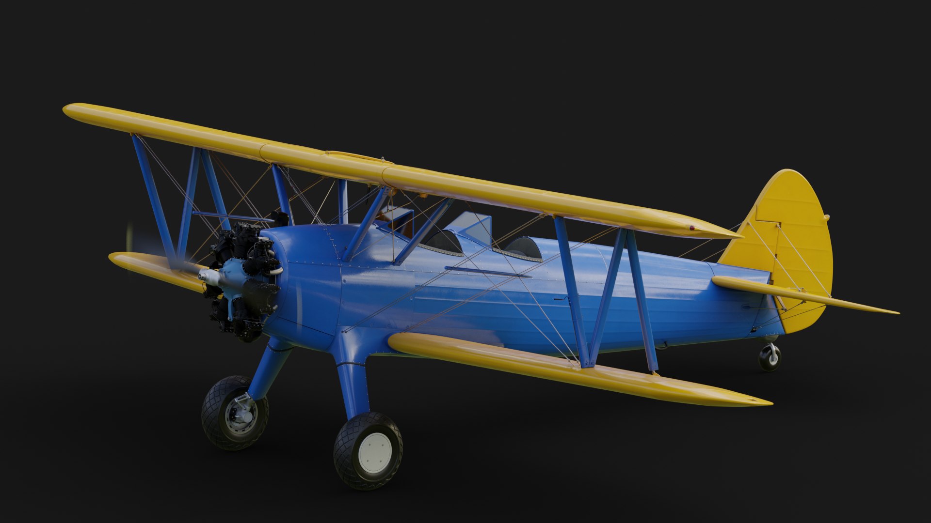 Boeing Stearman 3D model https://p.turbosquid.com/ts-thumb/74/YVnzP5/bF/boeingstearman01/png/1683718314/1920x1080/fit_q87/b0d69f10819356114b096340ca986c42f38d455a/boeingstearman01.jpg