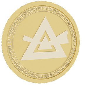 3D beam gold coin