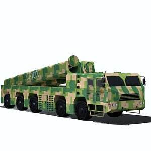 3D model Chinese CJ1000 hypersonice cruise missile
