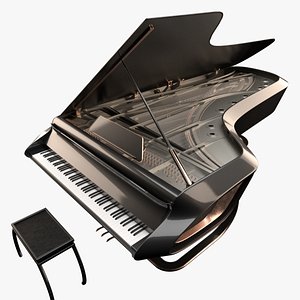 Rigged Piano 3D Models for Download