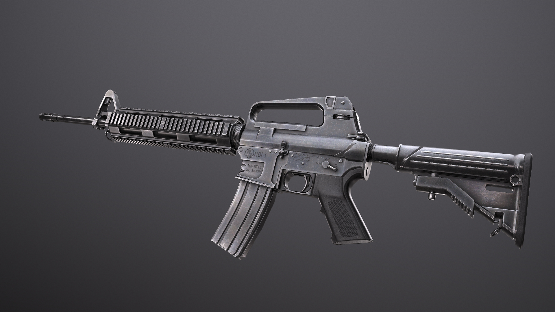 M16a4 rifle 3D model - TurboSquid 1429068