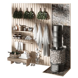 Filling for saunas and baths 3D model