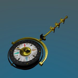 3D compass aircraft model