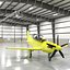 Aircraft Hangar with Airplane 3D model