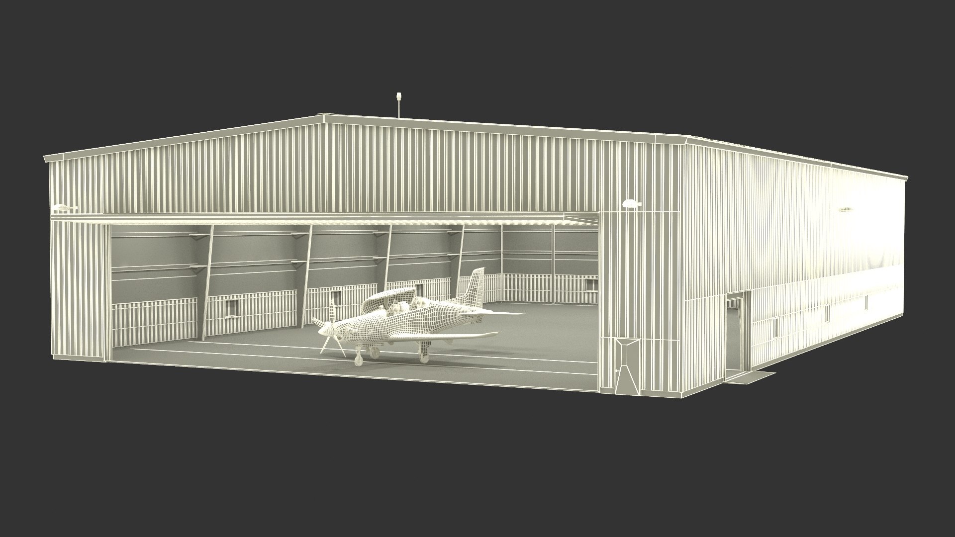 Aircraft Hangar with Airplane 3D model https://p.turbosquid.com/ts-thumb/74/jGZKlu/ca/aircraft_hangar_with_airplane_037/jpg/1734124242/1920x1080/fit_q87/3f4fef41f9d96bfec3ed6b2bc438f7d1d6b5335d/aircraft_hangar_with_airplane_037.jpg