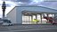 Aircraft Hangar with Airplane 3D model