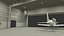 Aircraft Hangar with Airplane