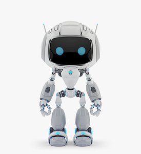 3D model robot alien iv